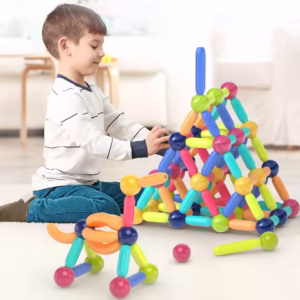 Premium Magnetic STEM Building Kit – 44‑Piece Creative Construction Toy for Kids