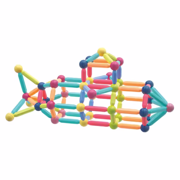 Premium Magnetic STEM Building Kit – 44‑Piece Creative Construction Toy for Kids - Image 3
